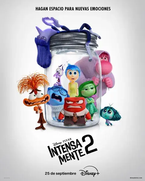 Poster de Intensamente 2 en Disney+. Poster de Intensamente 2 en Disney+.