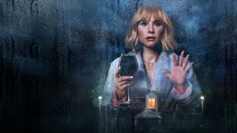 Póster de la serie de Netflix, La mujer de la casa de enfrente de la chica en la ventana. Póster de la serie de Netflix, La mujer de la casa de enfrente de la chica en la ventana.