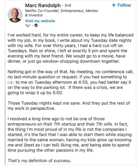 Haber fundado empresas es tan importante como haber cuidado su matrimonio y haber visto crecer a sus hijos. Haber fundado empresas es tan importante como haber cuidado su matrimonio y haber visto crecer a sus hijos.