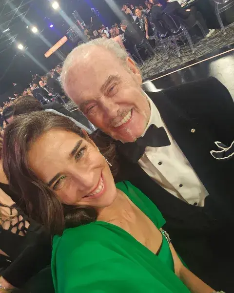 Juana Viale y Gino Bogani en los Martín Fierro 2024. Juana Viale y Gino Bogani en los Martín Fierro 2024.