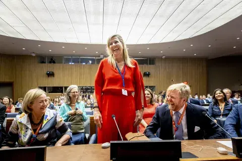 Foto de Máxima Zorreguieta en la ONU. Foto de Máxima Zorreguieta en la ONU.