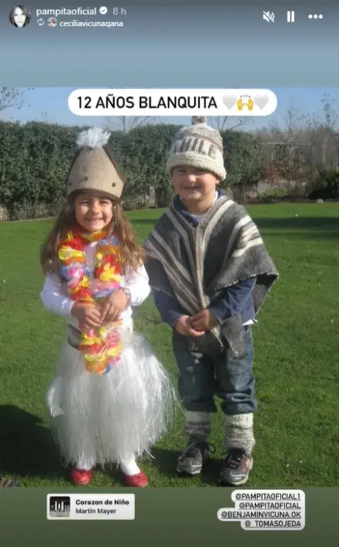 Captura de story de Pampita donde recordó el aniversario de la muerte de Blanquita. Captura de story de Pampita donde recordó el aniversario de la muerte de Blanquita.
