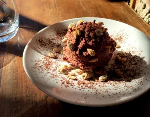 Mousse de chocolate en Picsa. Mousse de chocolate en Picsa.