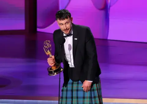 Foto de Richard Gadd, protagonista de Bebé reno, en los Premios Emmy 2024. Foto de Richard Gadd, protagonista de Bebé reno, en los Premios Emmy 2024.