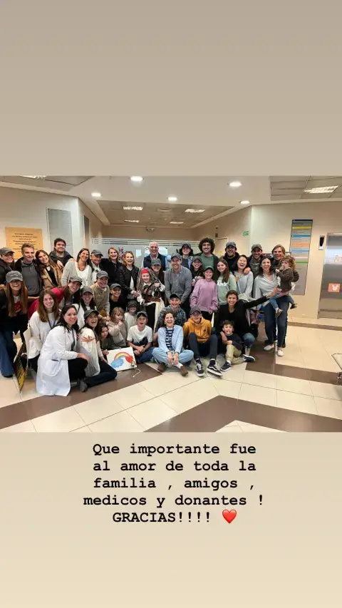Captura de storie de Juliana Awada sobre la salud de su ahijado Silver. Captura de storie de Juliana Awada sobre la salud de su ahijado Silver.