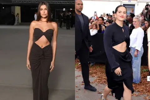 Rosalia y Hailey Bieber son algunas famosas que lo han sumado el cuto ut entre sus outfits Rosalia y Hailey Bieber son algunas famosas que lo han sumado el cuto ut entre sus outfits