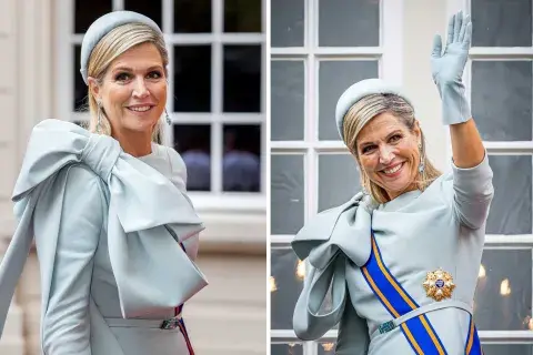 La reina apostó por un diseño total White con moño XXL a tono. La reina apostó por un diseño total White con moño XXL a tono.