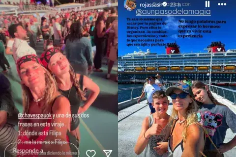 Paula y Sabrina también compartieron algunas fotos del momento soñado que vivieron con la llegada de este crucero Paula y Sabrina también compartieron algunas fotos del momento soñado que vivieron con la llegada de este crucero