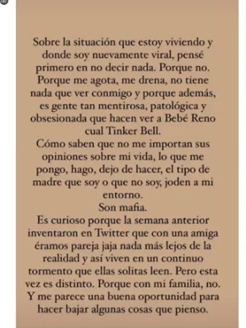 El descargo de Cándela Sánchez