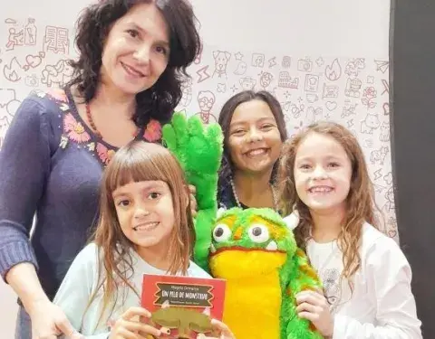 Presentación del libro infantil Un pelo de monstruo, de Magela Demarco. Presentación del libro infantil Un pelo de monstruo, de Magela Demarco.