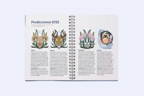 Foto de una página interna de la agenda Ohlalá! Foto de una página interna de la agenda Ohlalá!