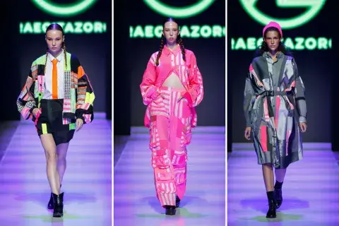 La veta lúdica de Raegitazoro trajo una versión aggiornada de la moda de Indonesia.
