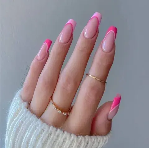 diseño de uñas francesitas doble diseño de uñas francesitas doble