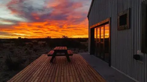 Atardecer en el Camping Arroyo Marea, un sueño.
