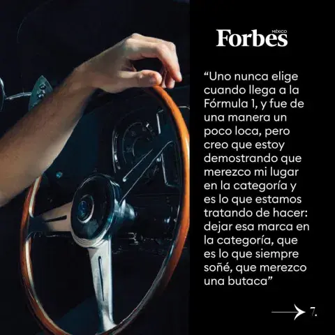 Franco Colapinto, tapa de Forbes México. Franco Colapinto, tapa de Forbes México.