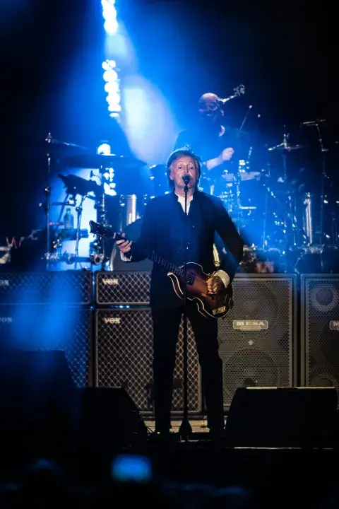 Paul McCartney en River. Paul McCartney en River.