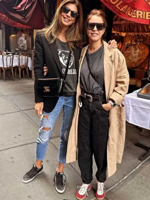 Juliana Awada luciendo las zapatillas Golden Goose Juliana Awada luciendo las zapatillas Golden Goose