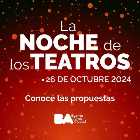 Póster de la Noche de los Teatros 2024. Póster de la Noche de los Teatros 2024.