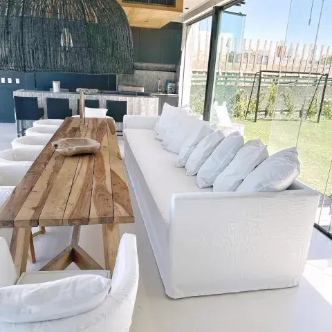 Así es la galería de la casa de Pampita en Nordelta Así es la galería de la casa de Pampita en Nordelta