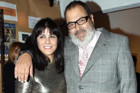 Sara Stewart Brown junto a Jorge Lanata. Sara Stewart Brown junto a Jorge Lanata.
