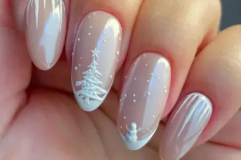 Una versión más tranqui en blanco con alusiones navideñas Una versión más tranqui en blanco con alusiones navideñas