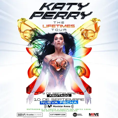 Anuncio de la segunda fecha de Katy Perry en Argentina. Anuncio de la segunda fecha de Katy Perry en Argentina.
