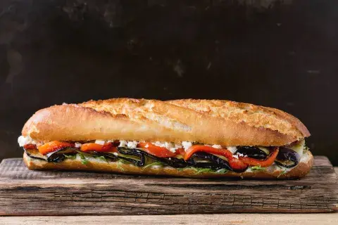 Sándwich veggie para probar. Sándwich veggie para probar.