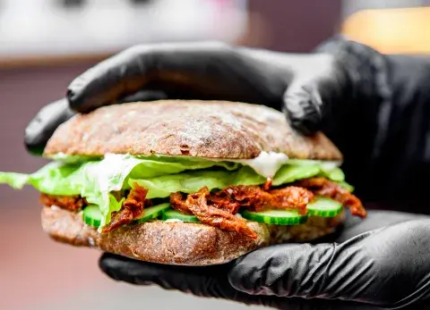 Sándwich veggie para probar. Sándwich veggie para probar.