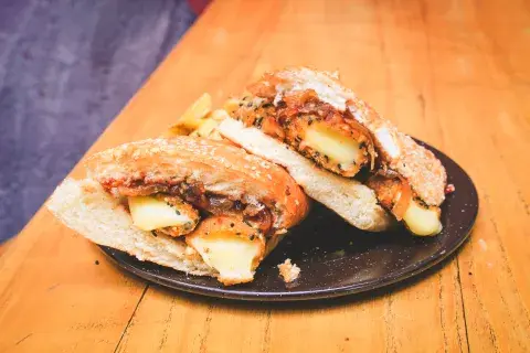 Sándwich veggie para probar. Sándwich veggie para probar.