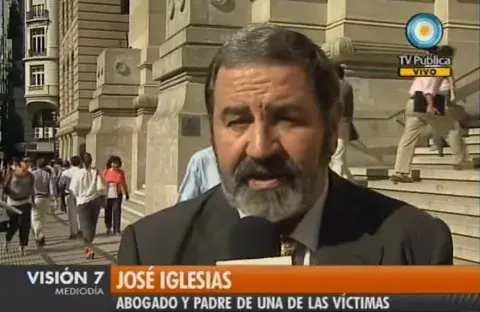 Foto de José Iglesias, padre de victima de Cromañón. Foto de José Iglesias, padre de victima de Cromañón.