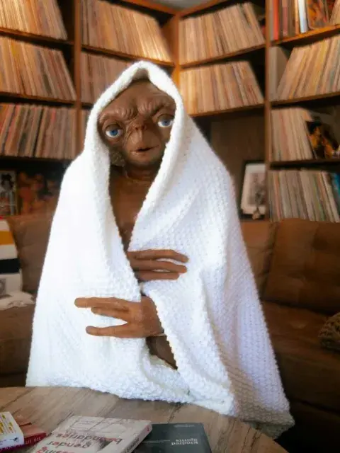 La actriz y cantante Janelle Monáe apostó también a rememorar a uno de los personajes más adorados de la pantalla grande: E.T, el extraterrestre de la clásica película de Steven Spielberg de 1982 La actriz y cantante Janelle Monáe apostó también a rememorar a uno de los personajes más adorados de la pantalla grande: E.T, el extraterrestre de la clásica película de Steven Spielberg de 1982