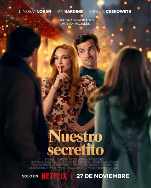 Póster de Nuestro secretito, película estreno con Lindsay Lohan. Póster de Nuestro secretito, película estreno con Lindsay Lohan.