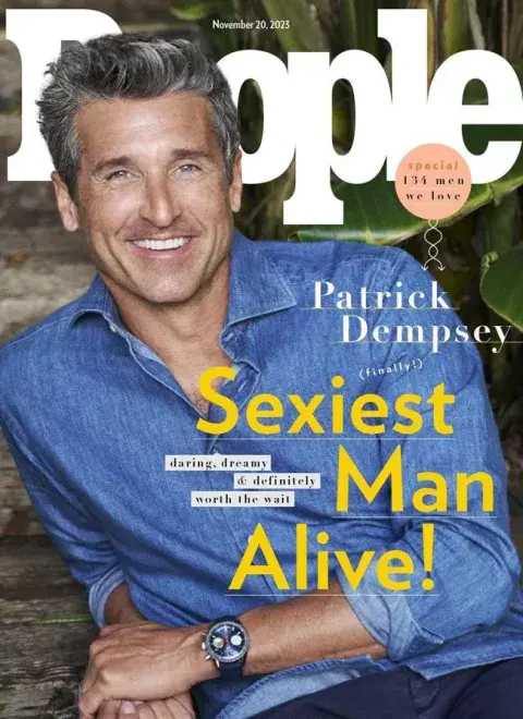 Patrick Dempsey en la portada de People. Patrick Dempsey en la portada de People.