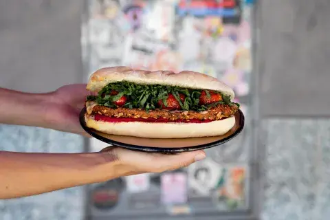 Sándwich veggie para probar. Sándwich veggie para probar.
