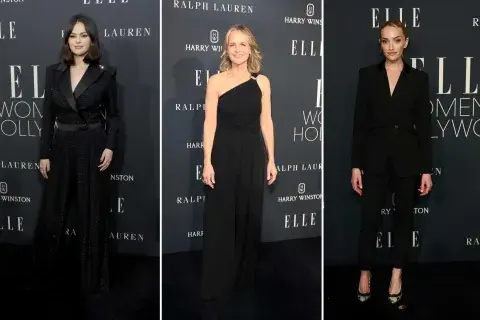 Selena Gomez, Helen Hunt y Brianne Howey apostaron al look total black Selena Gomez, Helen Hunt y Brianne Howey apostaron al look total black