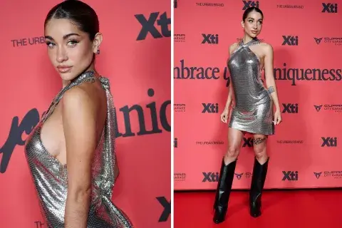 María Becerra fue otra de las que apostó por el shiny look en todo su esplendor María Becerra fue otra de las que apostó por el shiny look en todo su esplendor