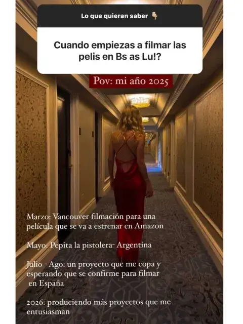 La actriz, Luisana Lopilato contó finalmente si formará parte del regreso de Erreway y si estará presente en el tour 2025 La actriz, Luisana Lopilato contó finalmente si formará parte del regreso de Erreway y si estará presente en el tour 2025