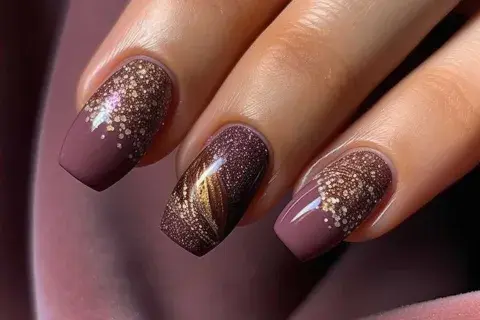 Para aportar un poco más de glamour a la tendencia, con destellos de glitter Para aportar un poco más de glamour a la tendencia, con destellos de glitter