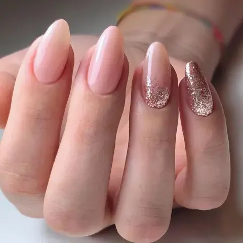uñas rose gold uñas rose gold
