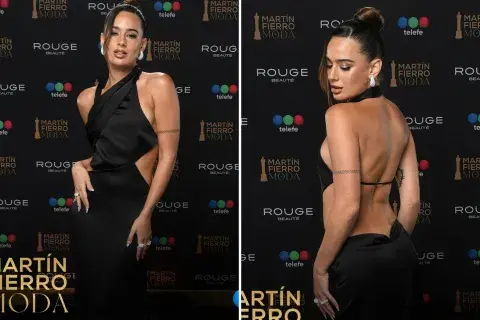 Flor Jazmín Peña en la alfombra roja de los Martín Fierro de la Moda 2024. Flor Jazmín Peña en la alfombra roja de los Martín Fierro de la Moda 2024.