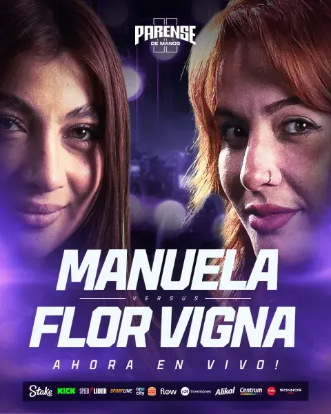 Póster de Párense de Manos, la pelea que ganó Flor Vigna. Póster de Párense de Manos, la pelea que ganó Flor Vigna.