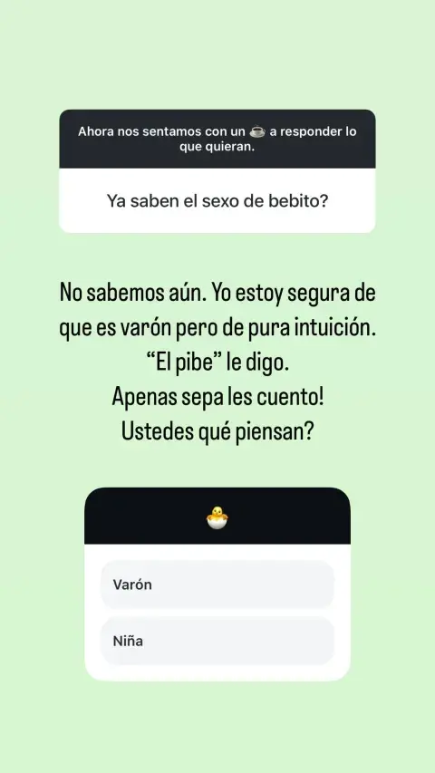 ¿Jimena Barón reveló el sexo de su segundo hijo? ¿Jimena Barón reveló el sexo de su segundo hijo?