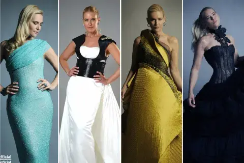 Los cuatro looks de Valeria Mazza en los Martín Fierro de la Moda 2024. Los cuatro looks de Valeria Mazza en los Martín Fierro de la Moda 2024.