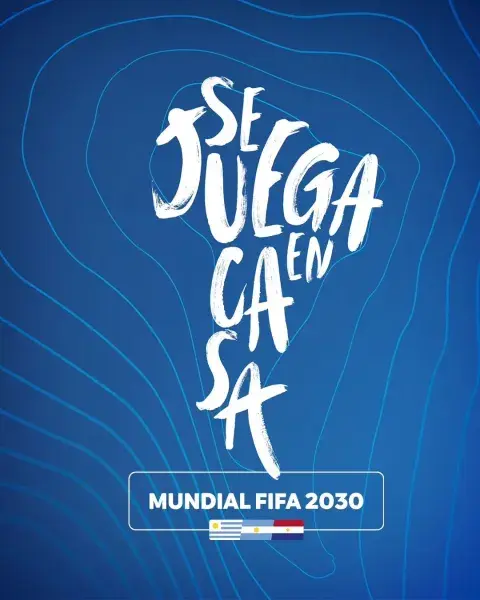 Grafica del anuncio del Mundial 2030. Grafica del anuncio del Mundial 2030.