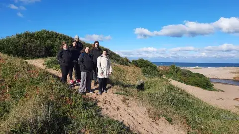Los médanos al sur ofrecen una vista panorámica única de la costa atlántica. Los médanos al sur ofrecen una vista panorámica única de la costa atlántica.