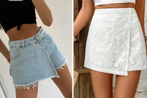 Dos propuestas bien diferentes: en denim y broderie Dos propuestas bien diferentes: en denim y broderie