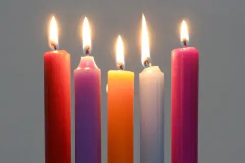 Velas de colores Velas de colores
