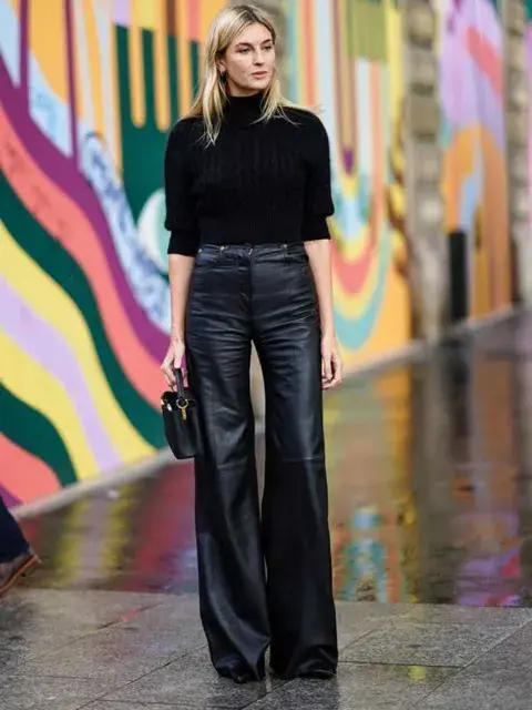 Los pantalones de cuero serán protagonistas en 2025 Los pantalones de cuero serán protagonistas en 2025