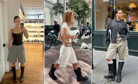 tres mujeres usando biker y bermudas