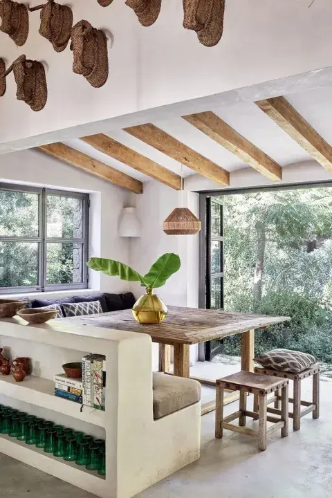 comedor con banquetas y banco comedor con banquetas y banco